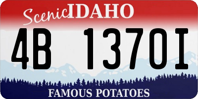 ID license plate 4B1370I