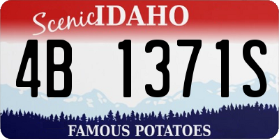 ID license plate 4B1371S