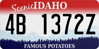 ID license plate 4B1372Z