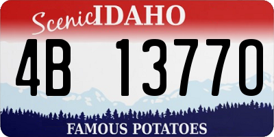 ID license plate 4B1377O