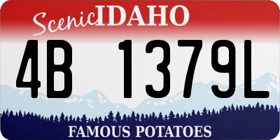 ID license plate 4B1379L