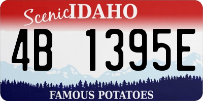 ID license plate 4B1395E