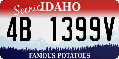 ID license plate 4B1399V