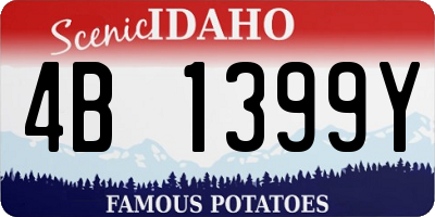ID license plate 4B1399Y