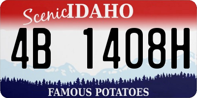 ID license plate 4B1408H