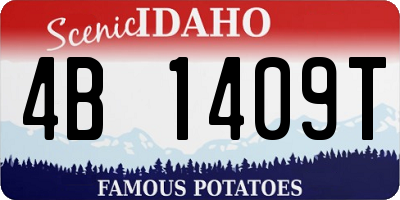ID license plate 4B1409T