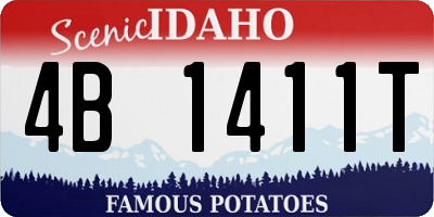 ID license plate 4B1411T
