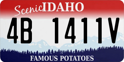 ID license plate 4B1411V