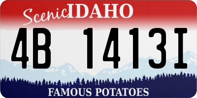 ID license plate 4B1413I