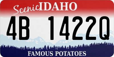 ID license plate 4B1422Q