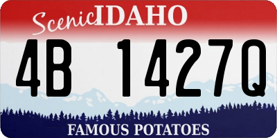 ID license plate 4B1427Q