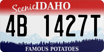 ID license plate 4B1427T