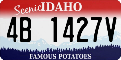 ID license plate 4B1427V