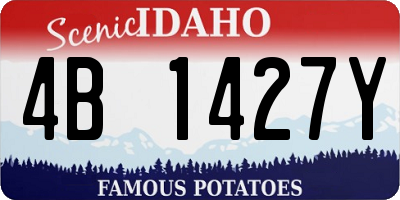 ID license plate 4B1427Y