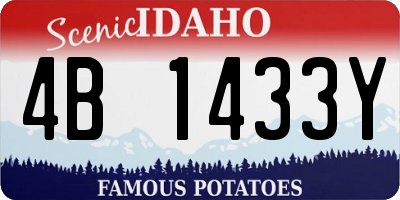 ID license plate 4B1433Y