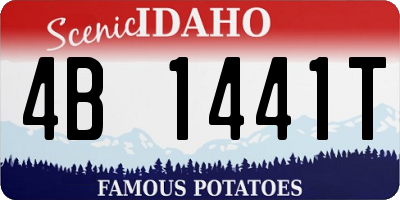 ID license plate 4B1441T