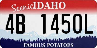 ID license plate 4B1450L