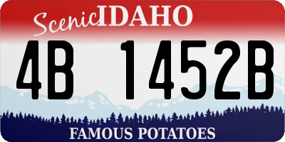 ID license plate 4B1452B
