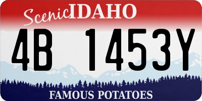 ID license plate 4B1453Y