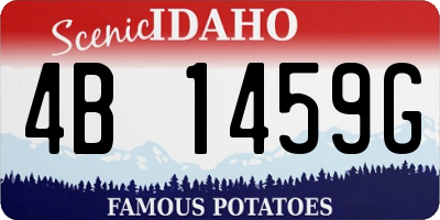 ID license plate 4B1459G