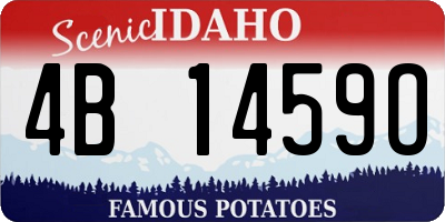 ID license plate 4B1459O