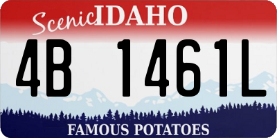 ID license plate 4B1461L