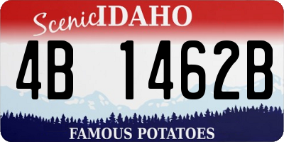 ID license plate 4B1462B
