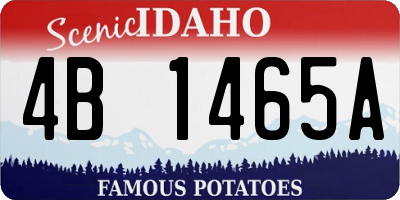 ID license plate 4B1465A