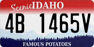 ID license plate 4B1465V