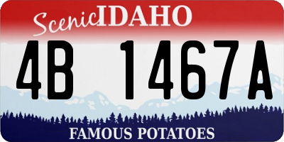 ID license plate 4B1467A