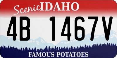 ID license plate 4B1467V