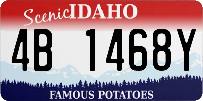 ID license plate 4B1468Y
