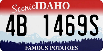 ID license plate 4B1469S