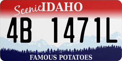 ID license plate 4B1471L