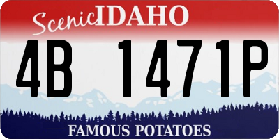 ID license plate 4B1471P