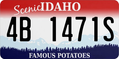 ID license plate 4B1471S