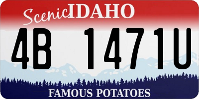 ID license plate 4B1471U