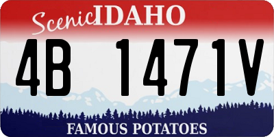 ID license plate 4B1471V
