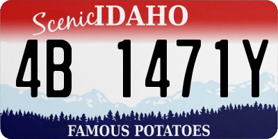 ID license plate 4B1471Y
