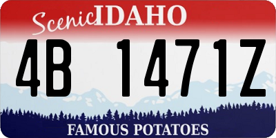 ID license plate 4B1471Z