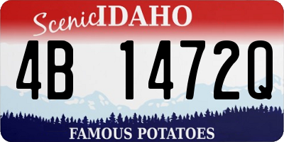 ID license plate 4B1472Q