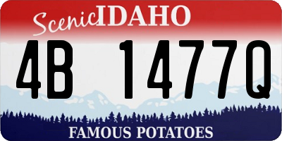 ID license plate 4B1477Q