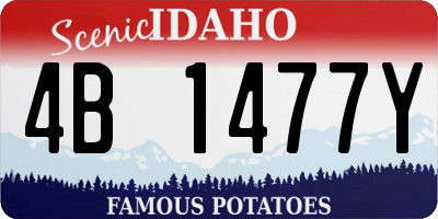 ID license plate 4B1477Y