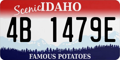 ID license plate 4B1479E