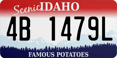 ID license plate 4B1479L