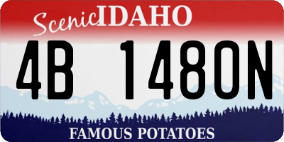 ID license plate 4B1480N
