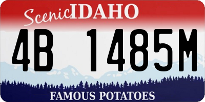 ID license plate 4B1485M