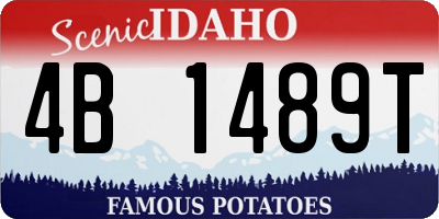 ID license plate 4B1489T