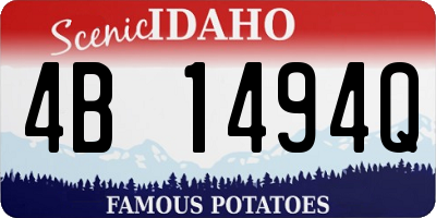 ID license plate 4B1494Q