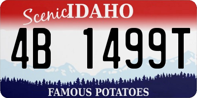 ID license plate 4B1499T
